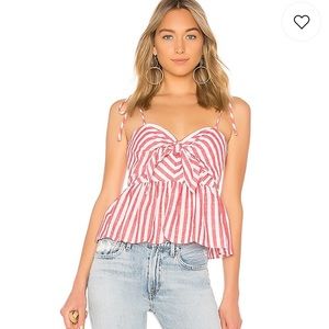 Bardot Summer Stripe Top in Red Stripe